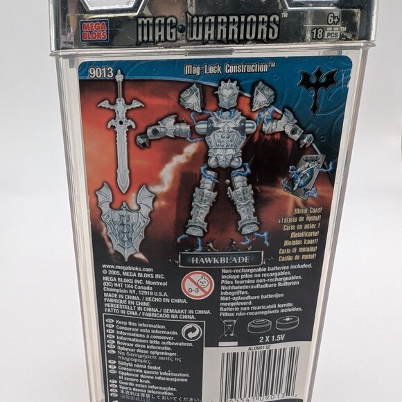Mega Block Mag Warriors Hawkblade Magnetic Figurine 9013 - Complete - Picture 5 of 6